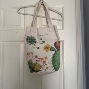 Floral Canvas Tote Bag